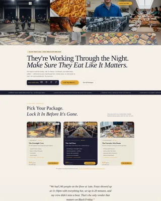 Black Friday Catering Landing Page Template