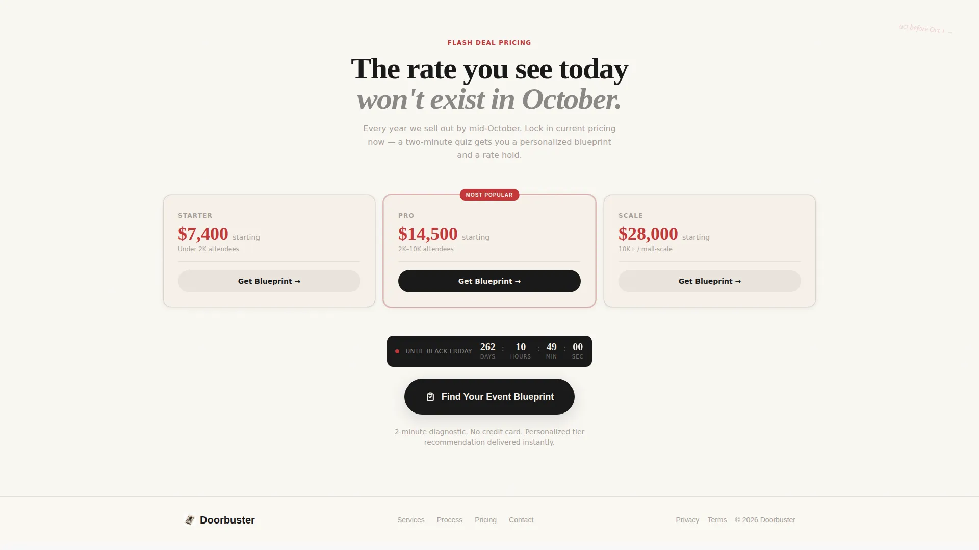 Black Friday Event Planner Landing Page Template