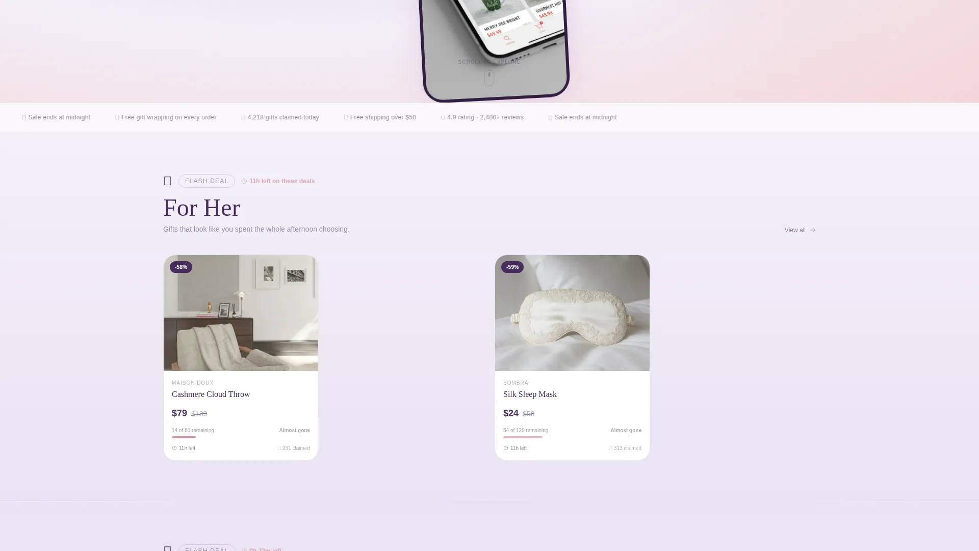 Elegant Black Friday Holiday Landing Page Template