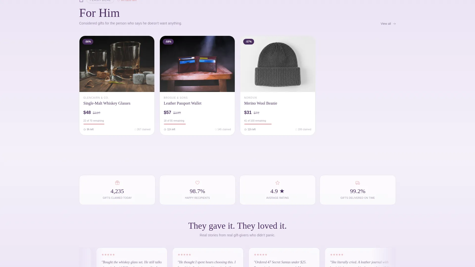 Elegant Black Friday Holiday Landing Page Template