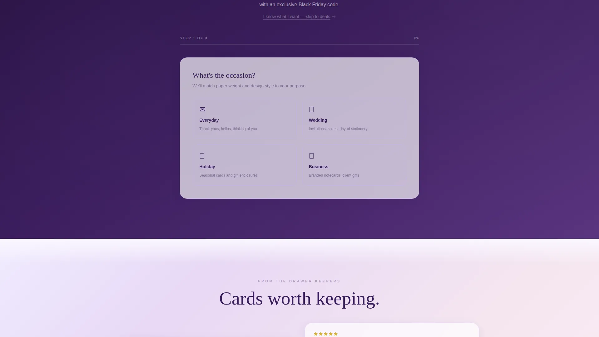 Elegant Black Friday Stationery Landing Page Template
