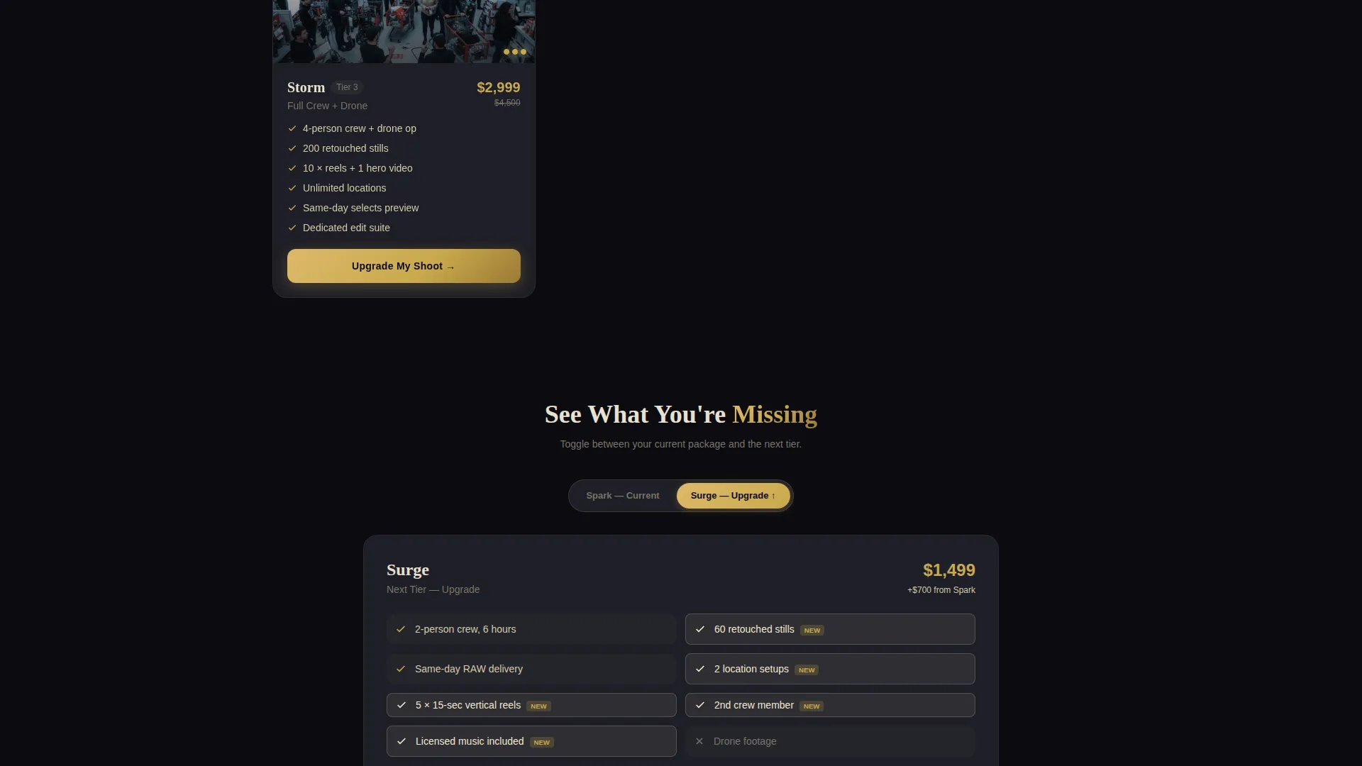 Black Friday Landing Page Template for Production Services