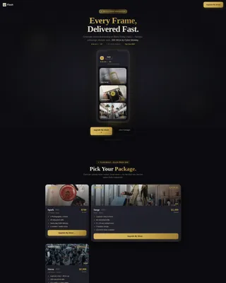 Black Friday Landing Page Template for Production Services