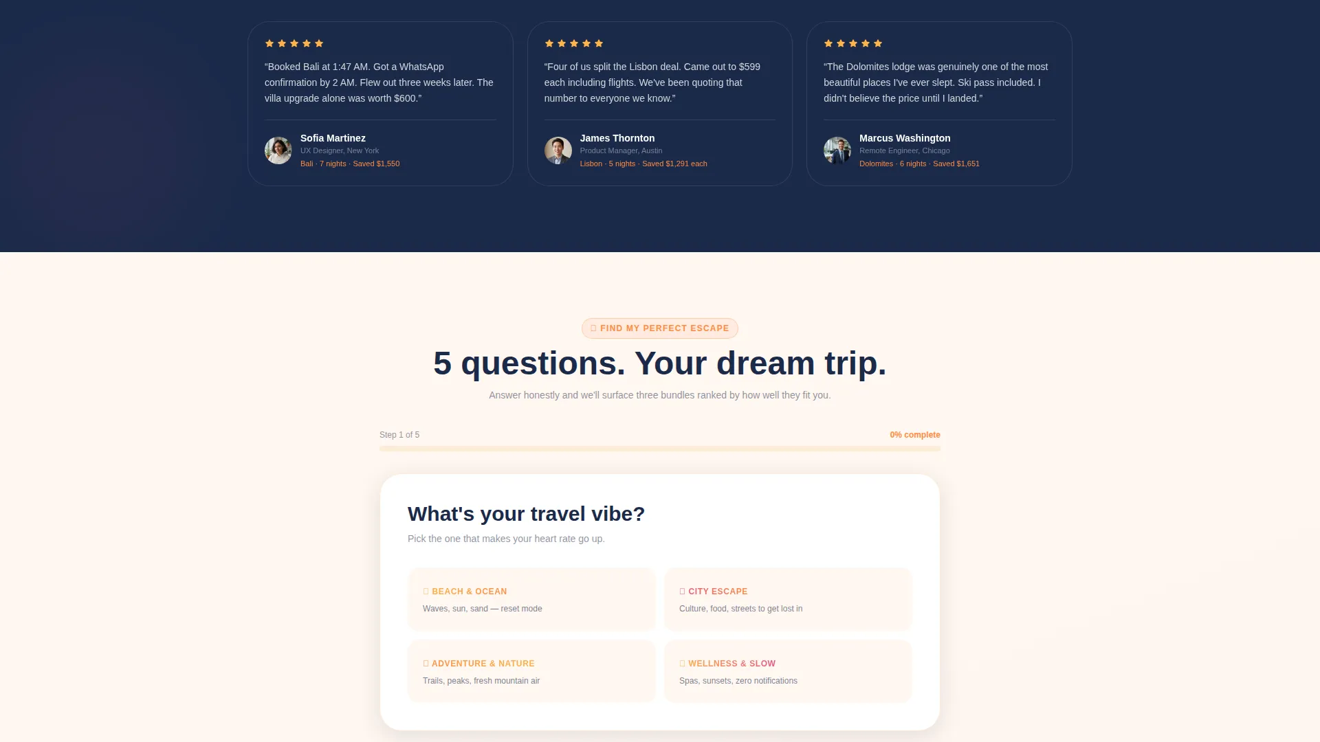 Black Friday Travel Deal Landing Page Template