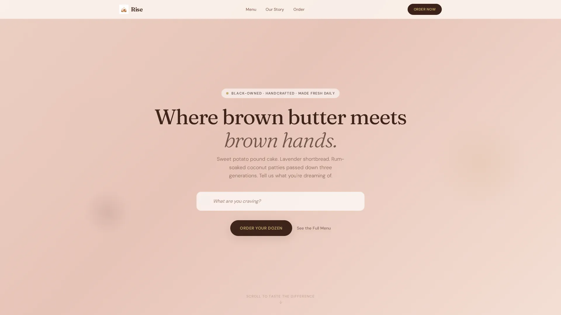 Artisan Bakery Landing Page Template