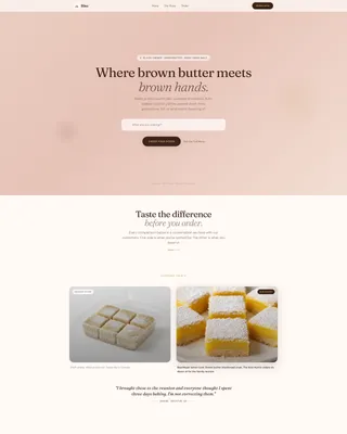 Artisan Bakery Landing Page Template