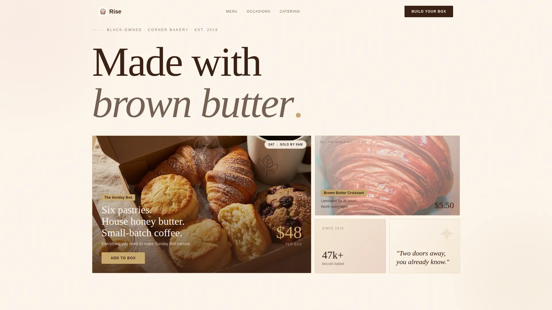 Premium Artisan Bakery Landing Page Template