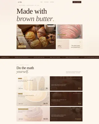 Premium Artisan Bakery Landing Page Template
