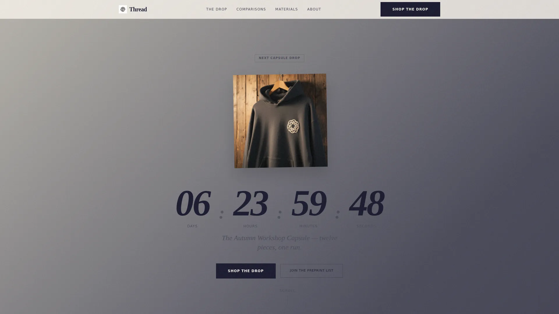 Streetwear Landing Page Template for Clothing Brands