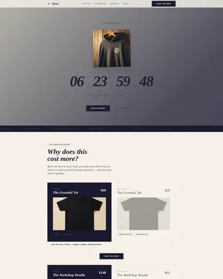 Streetwear Landing Page Template for Clothing Brands