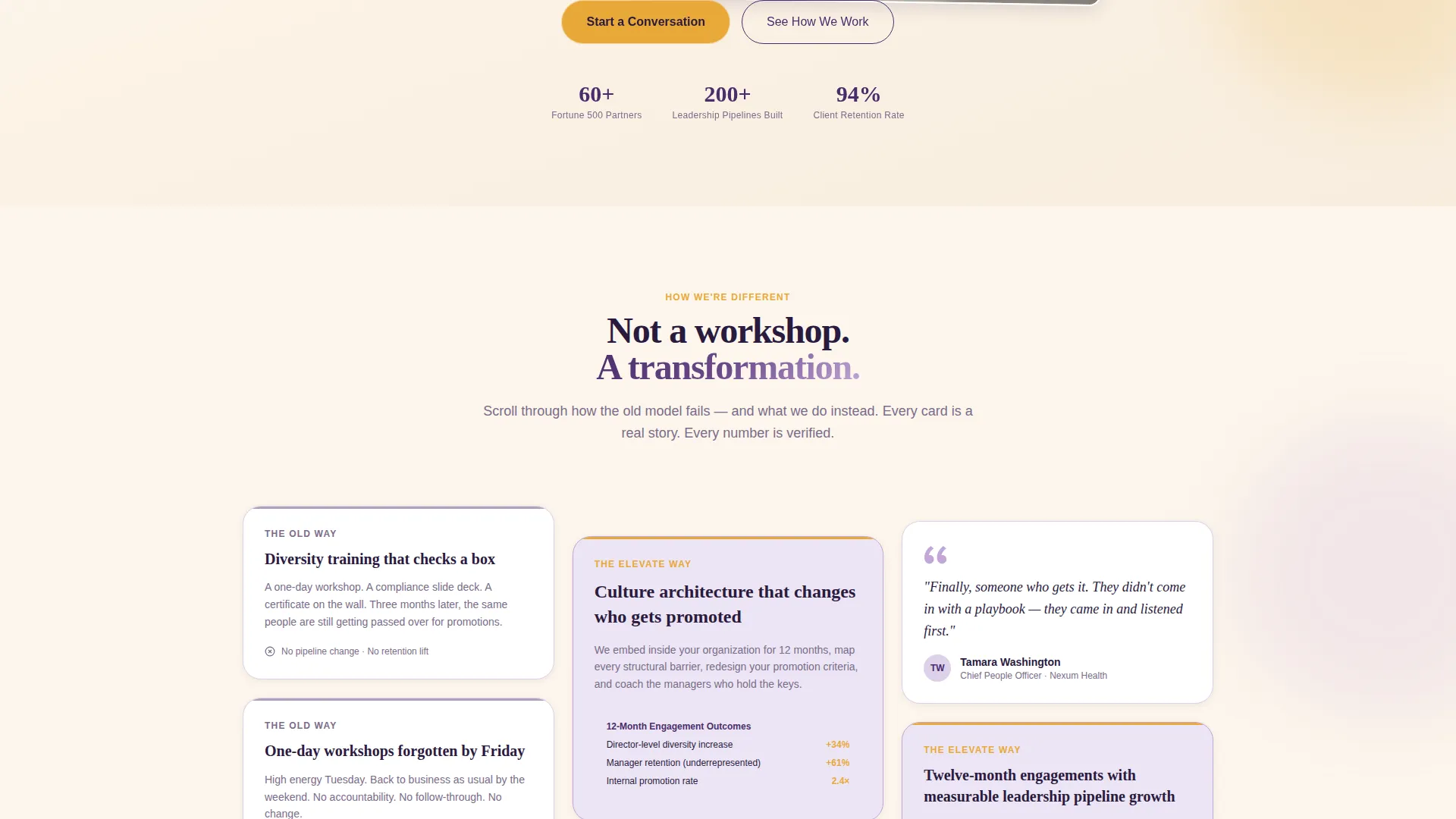 DEI Consulting Landing Page Template for Black-Owned Firms