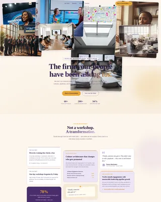 DEI Consulting Landing Page Template for Black-Owned Firms