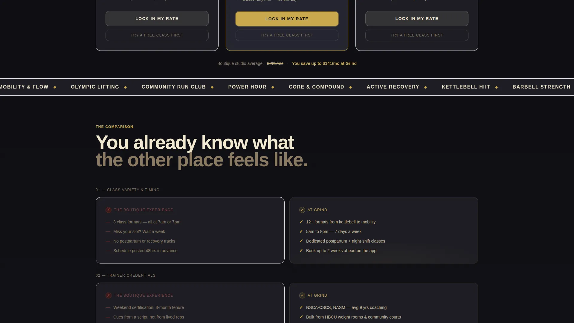 Bold Fitness Landing Page Template for Studios