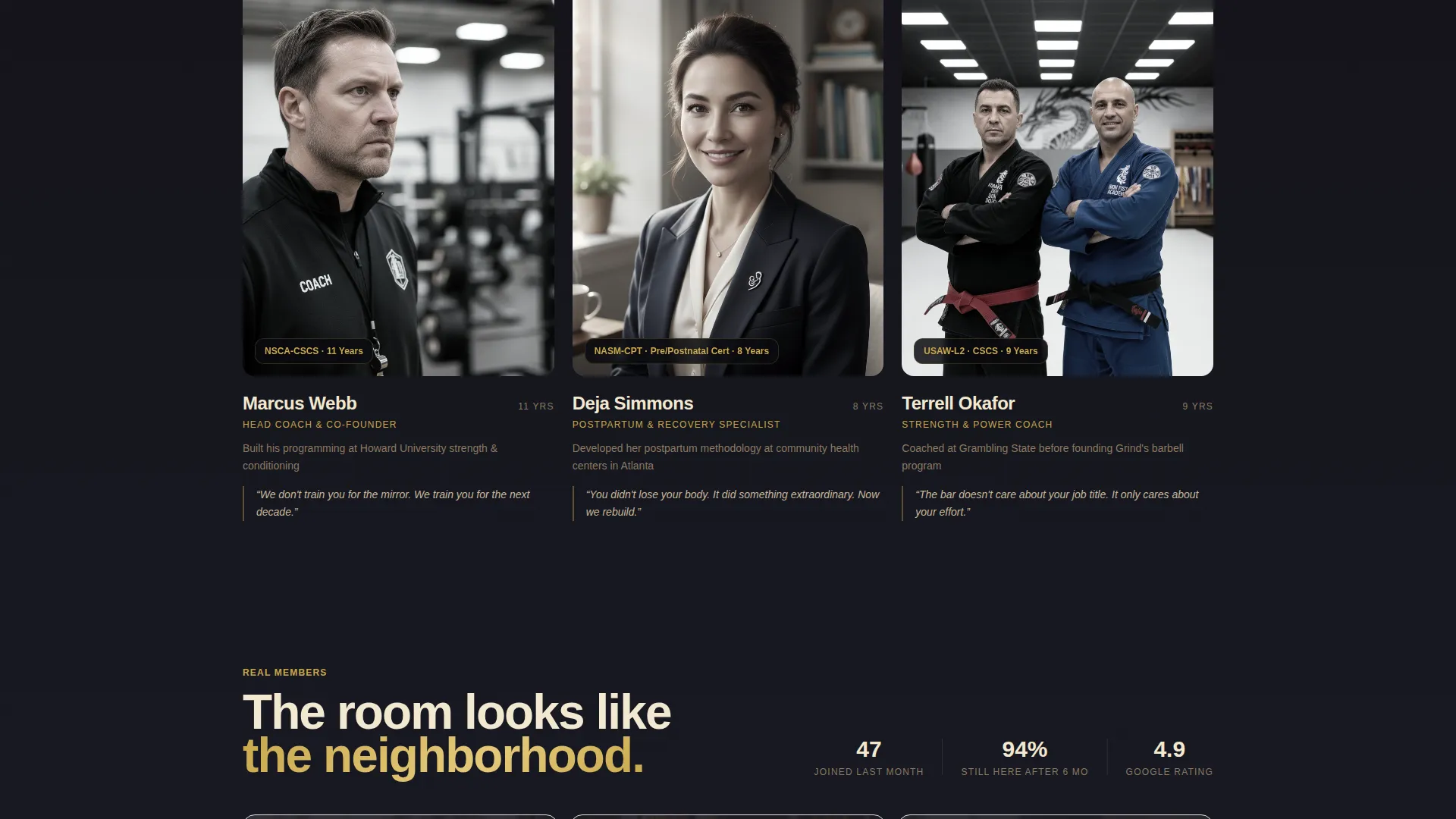 Bold Fitness Landing Page Template for Studios