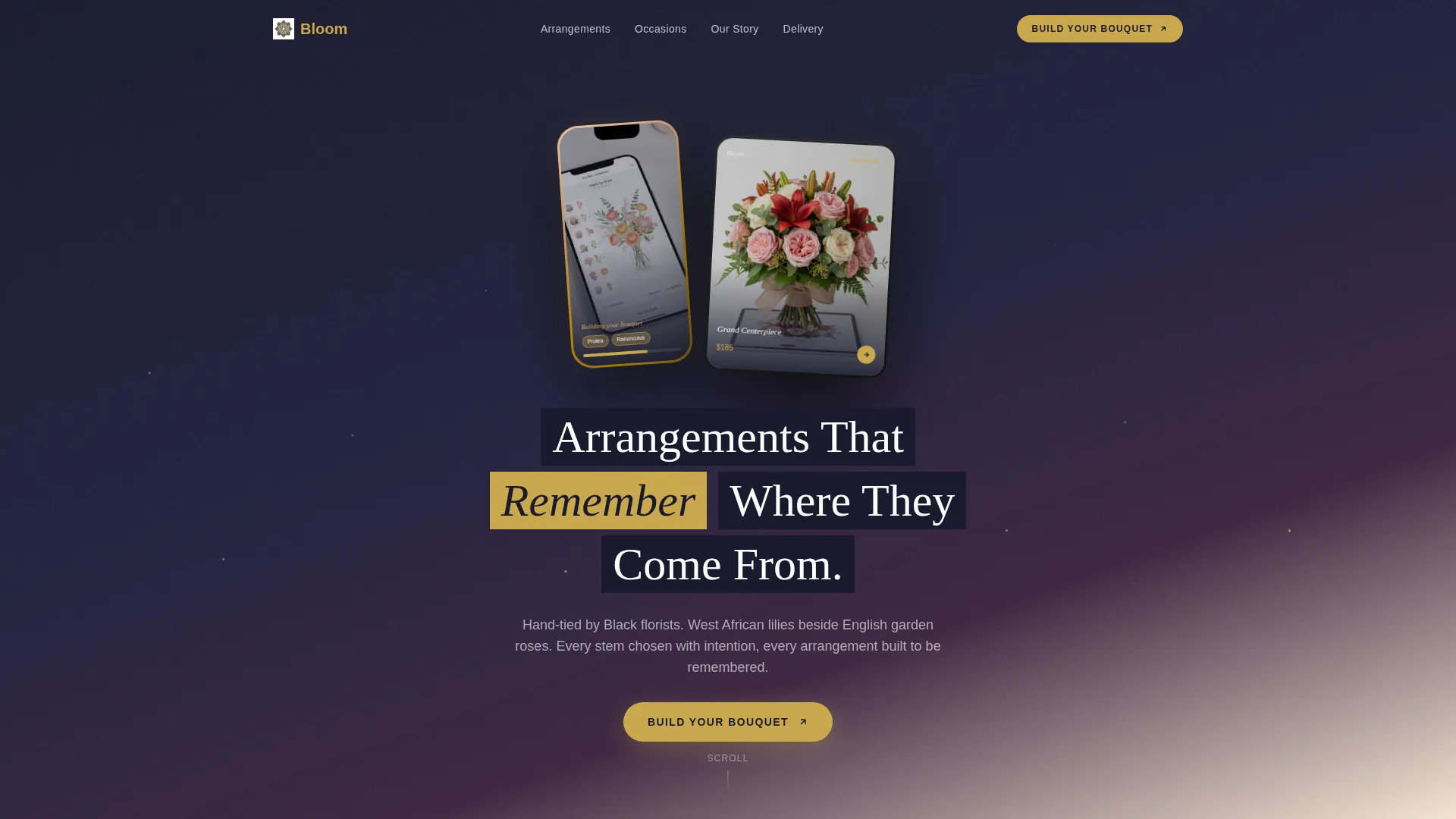 Artisan Florist Landing Page Template for Black-Owned Shops