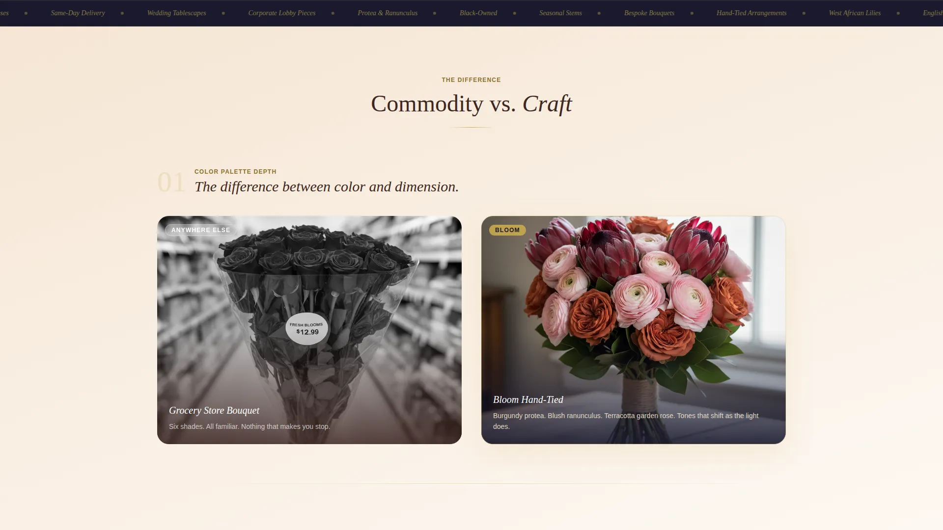Artisan Florist Landing Page Template for Black-Owned Shops