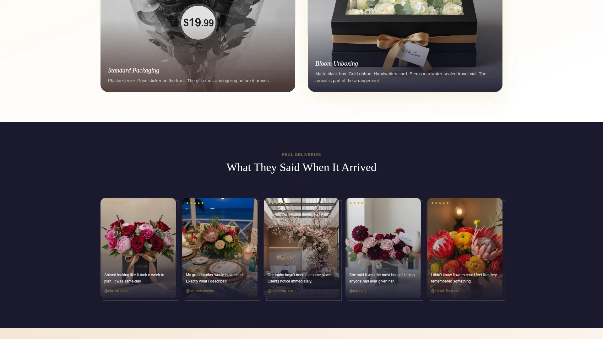 Artisan Florist Landing Page Template for Black-Owned Shops