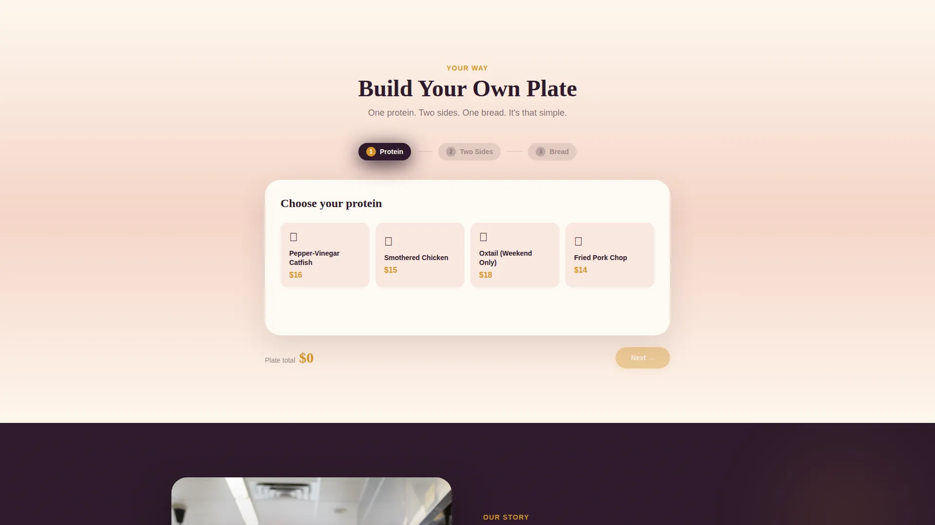 Soulful Restaurant Landing Page Template