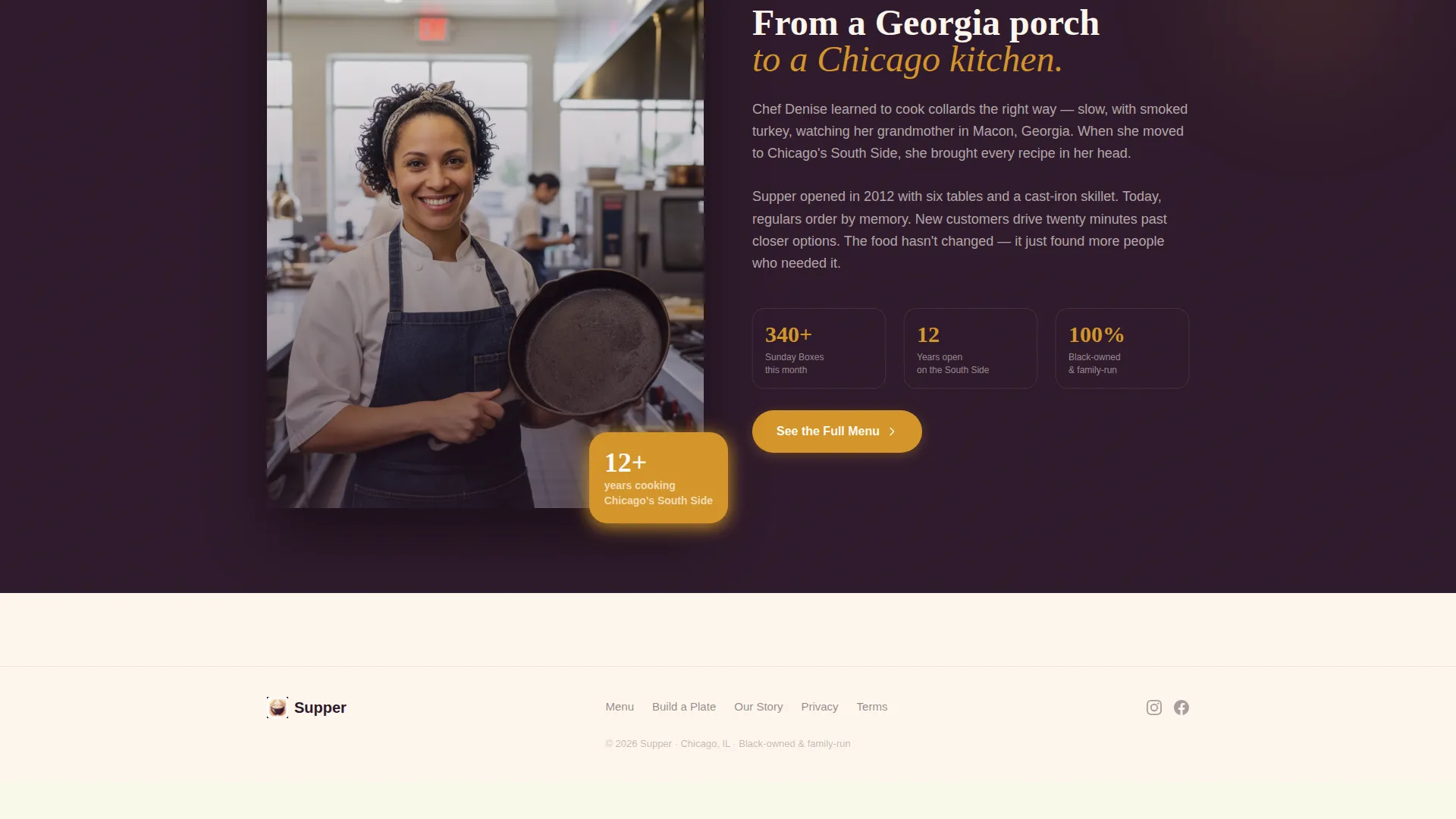 Soulful Restaurant Landing Page Template
