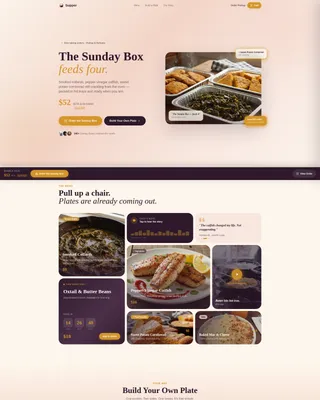 Soulful Restaurant Landing Page Template