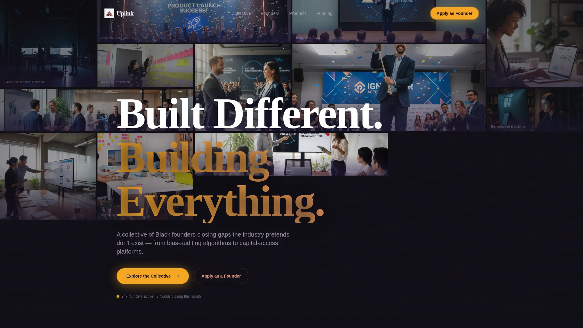 Black-Owned Tech Collective Landing Page Template