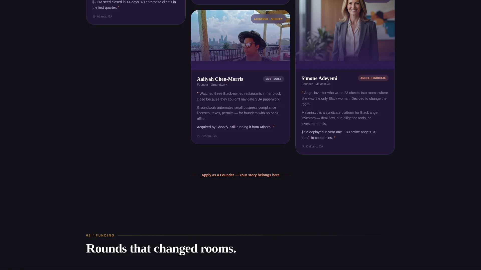 Black-Owned Tech Collective Landing Page Template