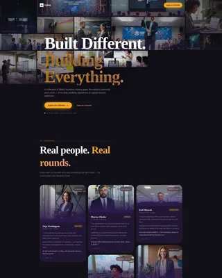 Black-Owned Tech Collective Landing Page Template