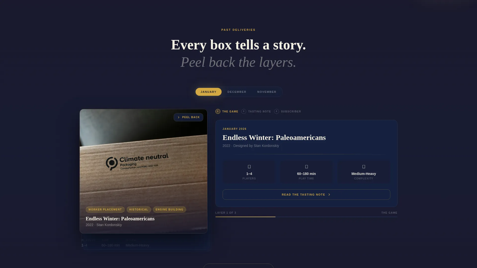 Subscription Box Services Pricing & Packages Website Template