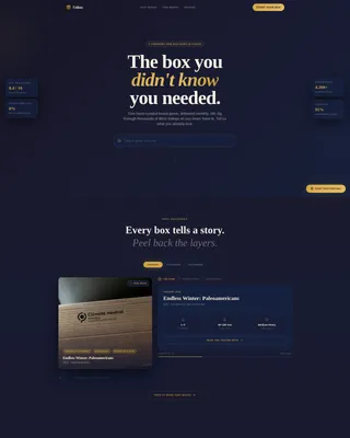 Subscription Box Services Pricing & Packages Website Template