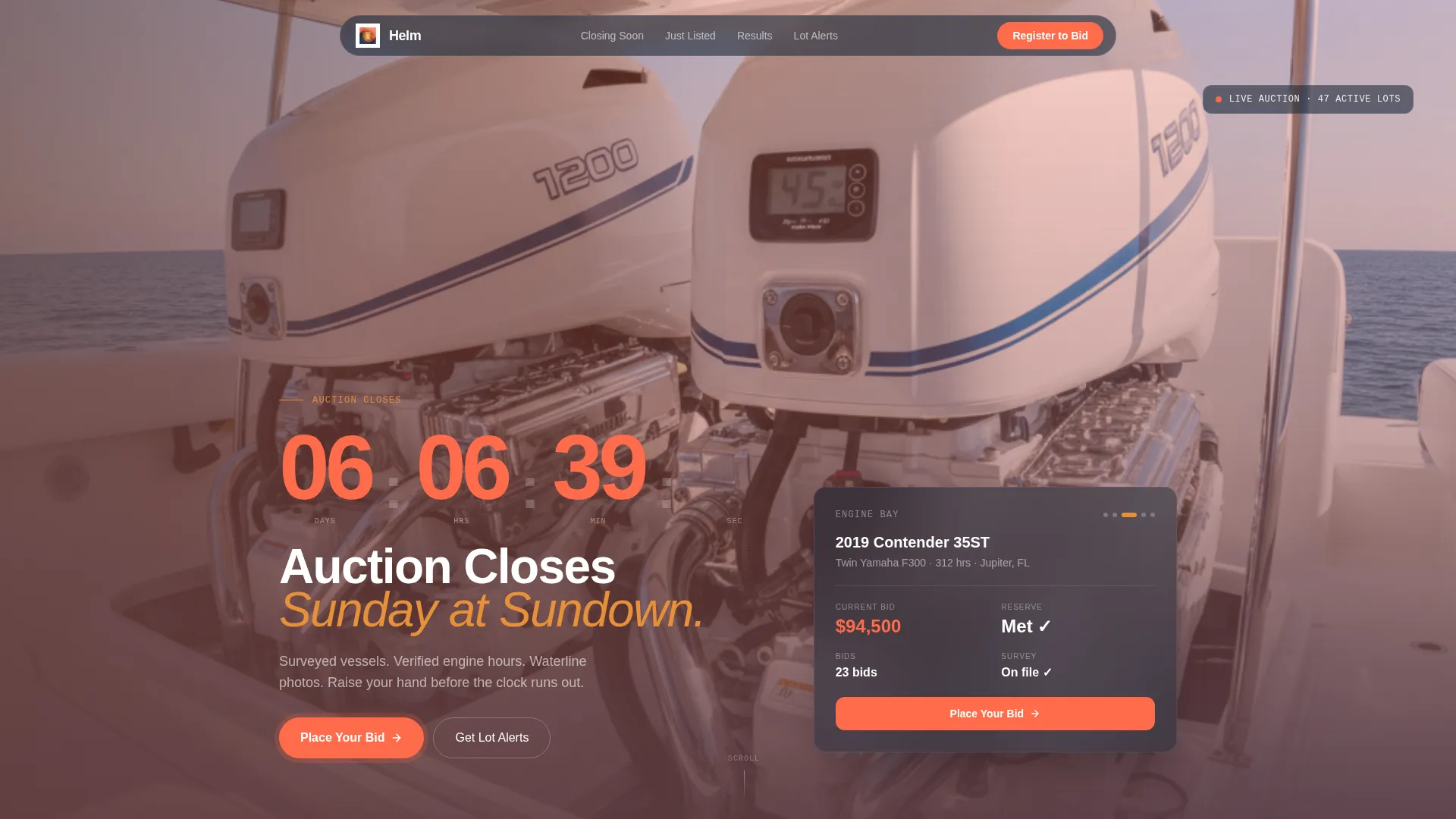 Specialist Auction Platforms & Types Pre-Launch & Coming Soon Website Template