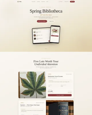 Specialist Auction Platforms & Types Professional Website Template