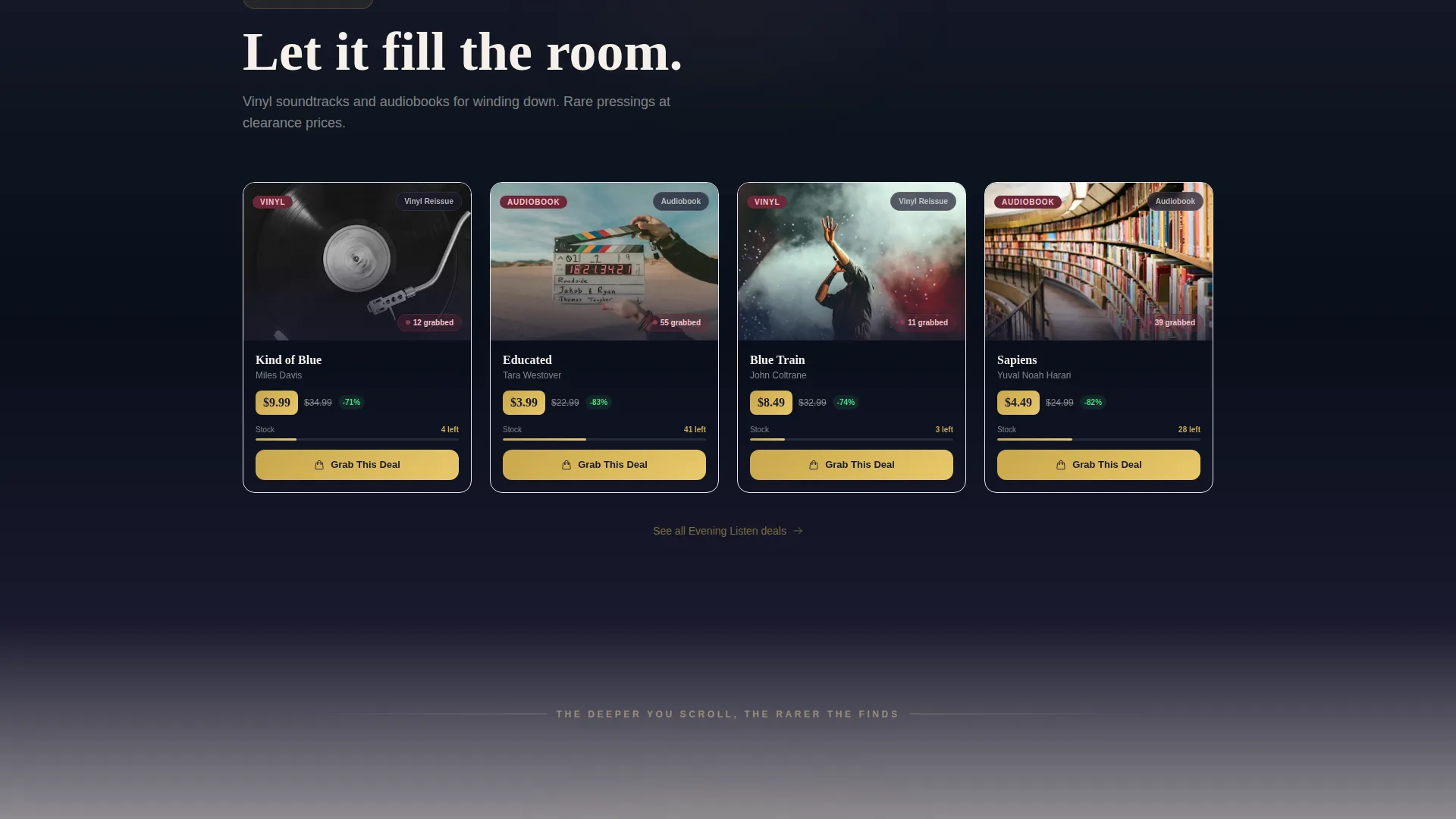 Books & Media Flash Sale Landing Page Template