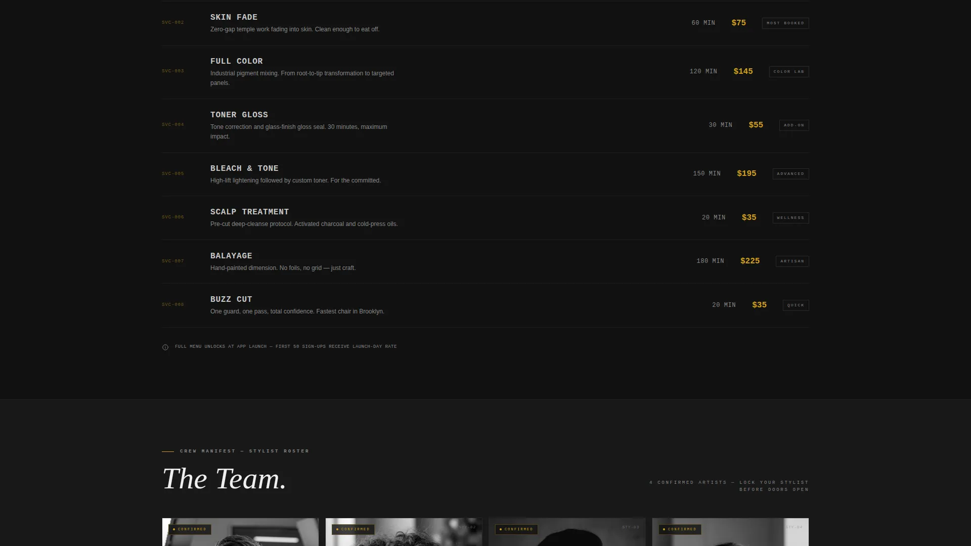 Hair Salon Pre-Launch & Coming Soon Website Template