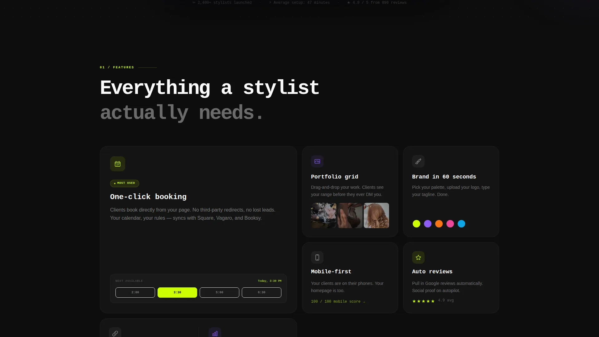 Hair Salon Reviews Website Template