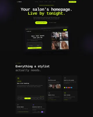 Hair Salon Reviews Website Template