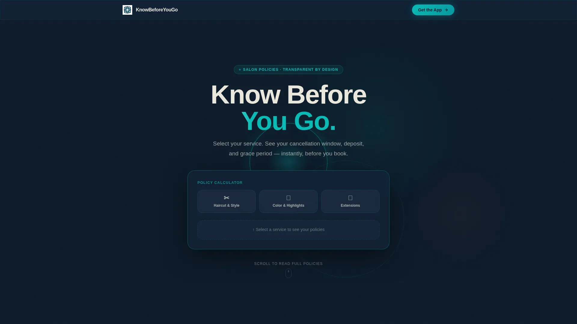 Hair Salon Specialist Cost Calculator Website Template