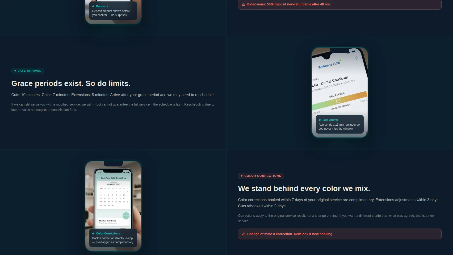 Hair Salon Specialist Cost Calculator Website Template