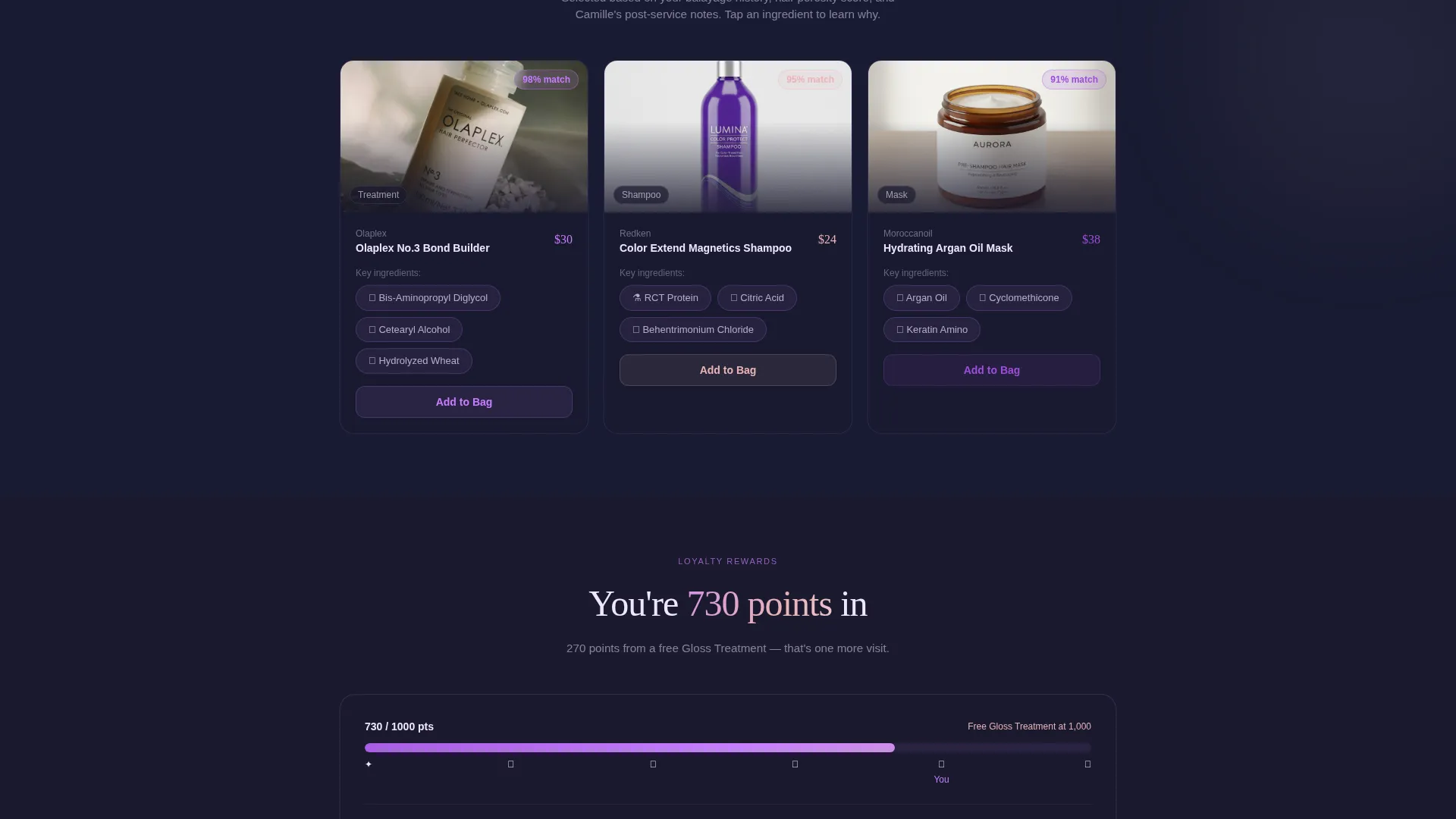 Hair Salon Booking Website Template