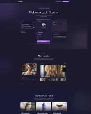 Hair Salon Booking Website Template