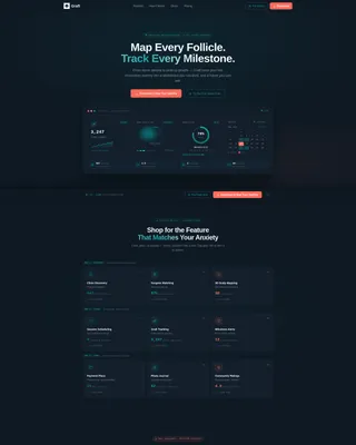 Hair Transplant Booking Landing Page Template