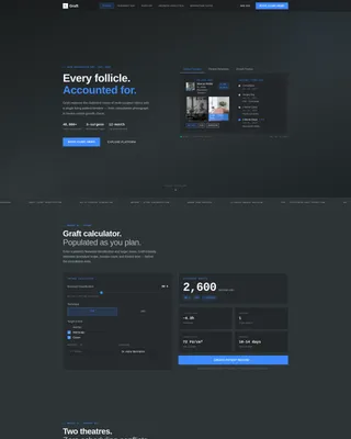 Hair Transplant CRM Landing Page Template