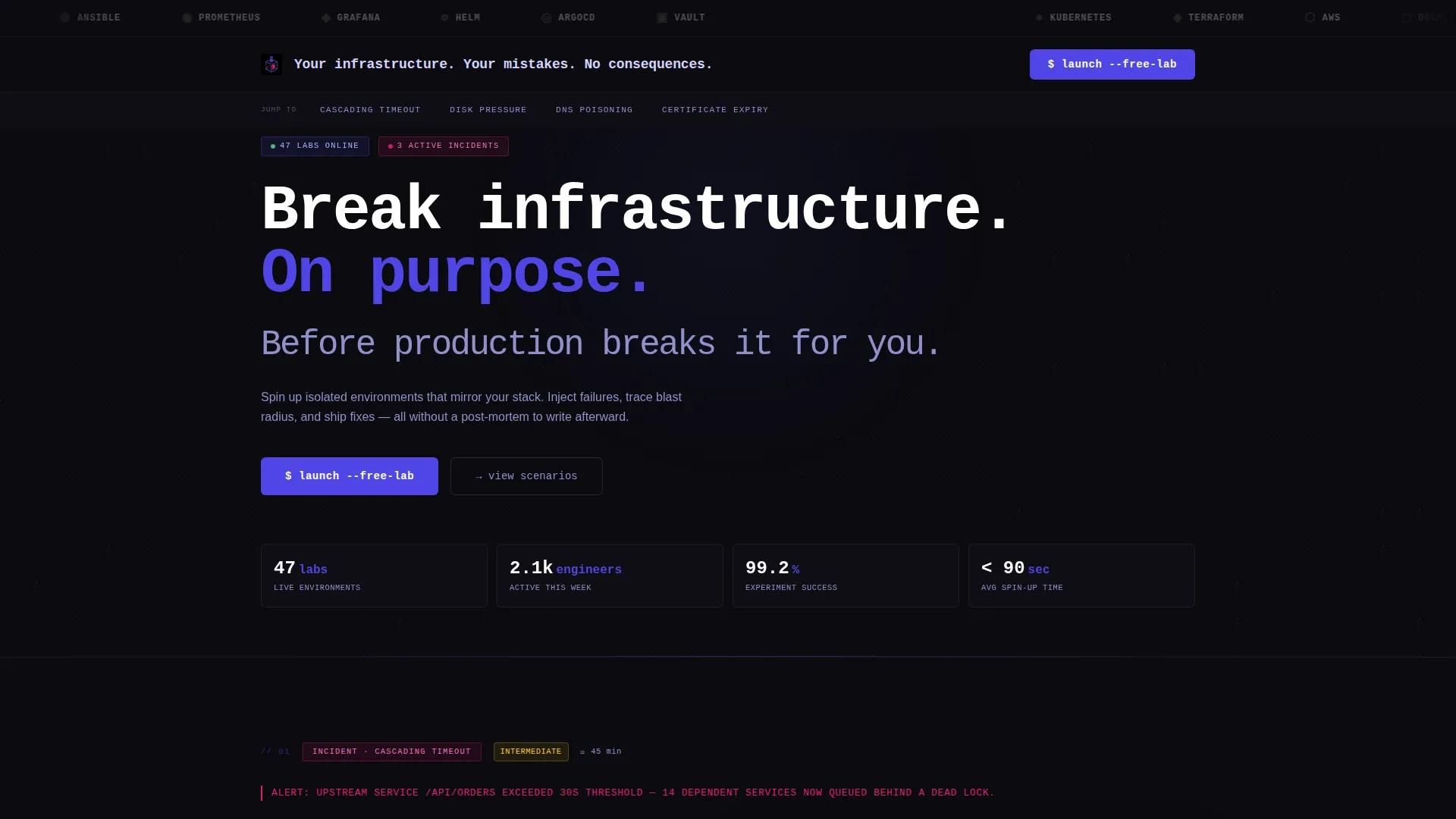 Brutal DevOps | Free Website Template | Rocket