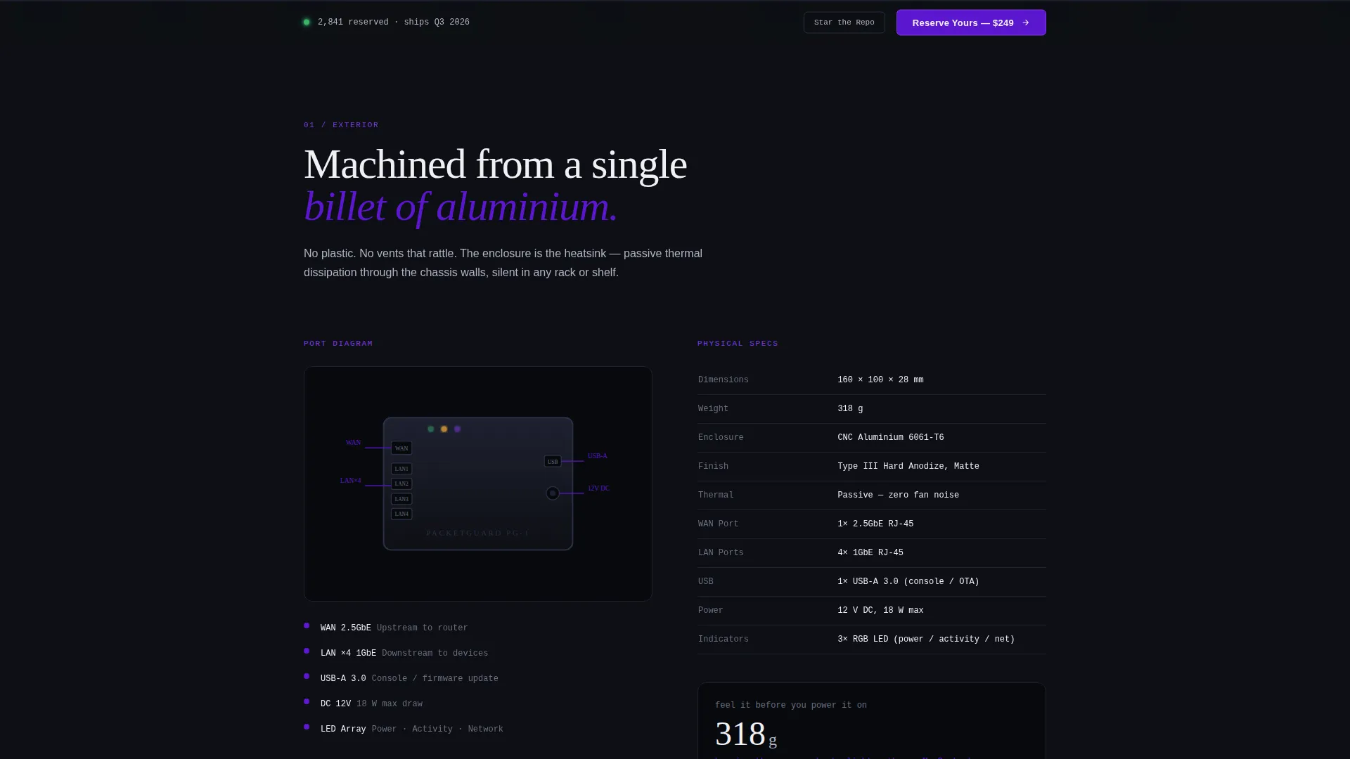 Hardware Product Launch & Pre-Order Website Template