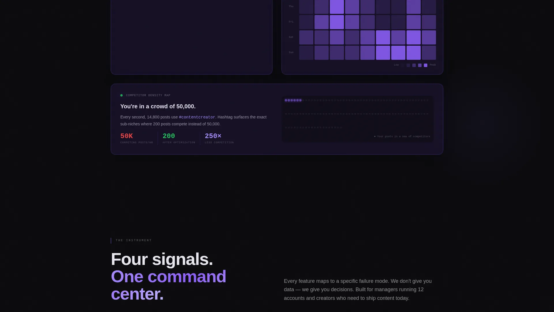 Research Tool Landing Page Template | Data Command Design