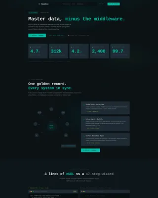 Headless Enterprise Software Advanced Professional Website Template
