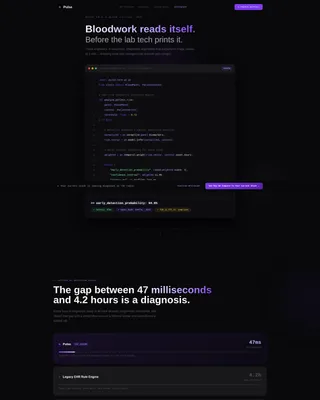 Healthtech Pre-Seed Landing Page Template
