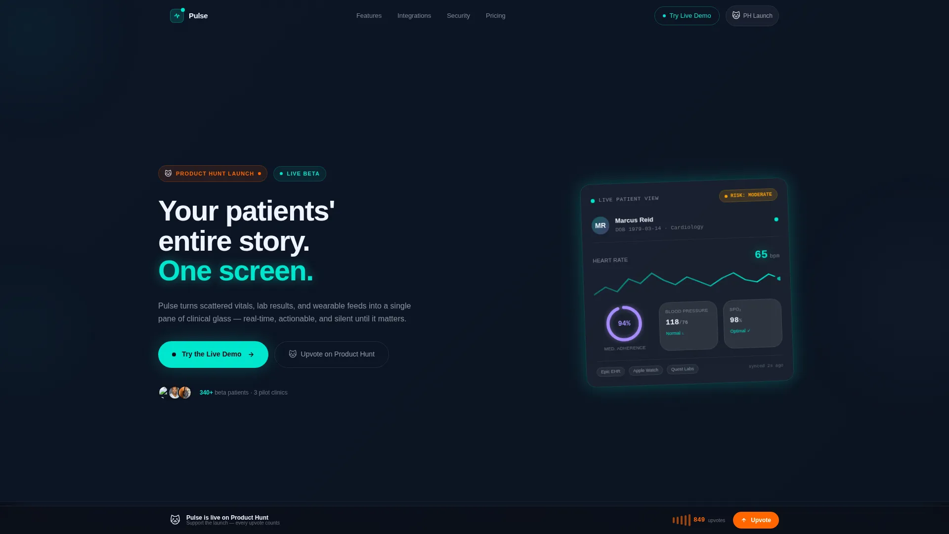 HealthTech Startup Specialist Professional Website Template