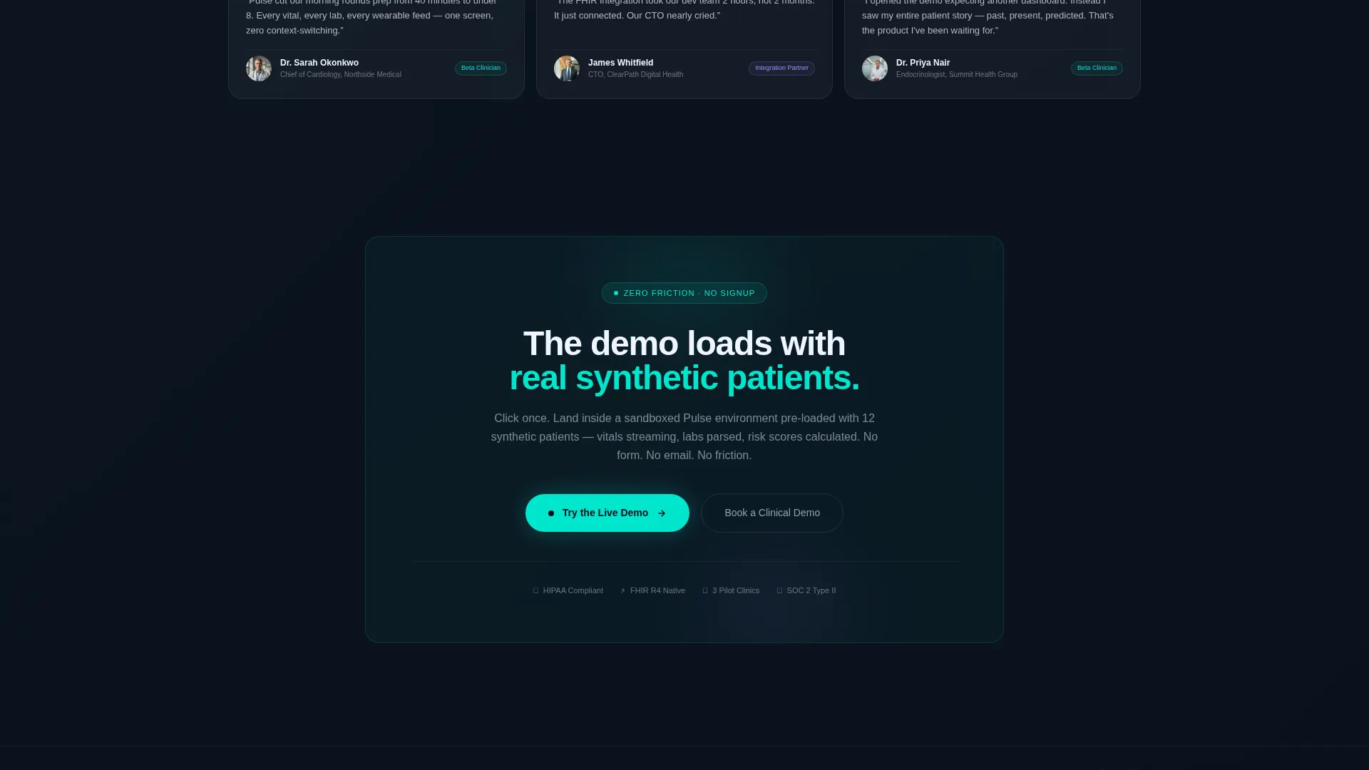 HealthTech Startup Specialist Professional Website Template