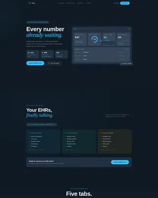 Healthtech Series A Landing Page Template