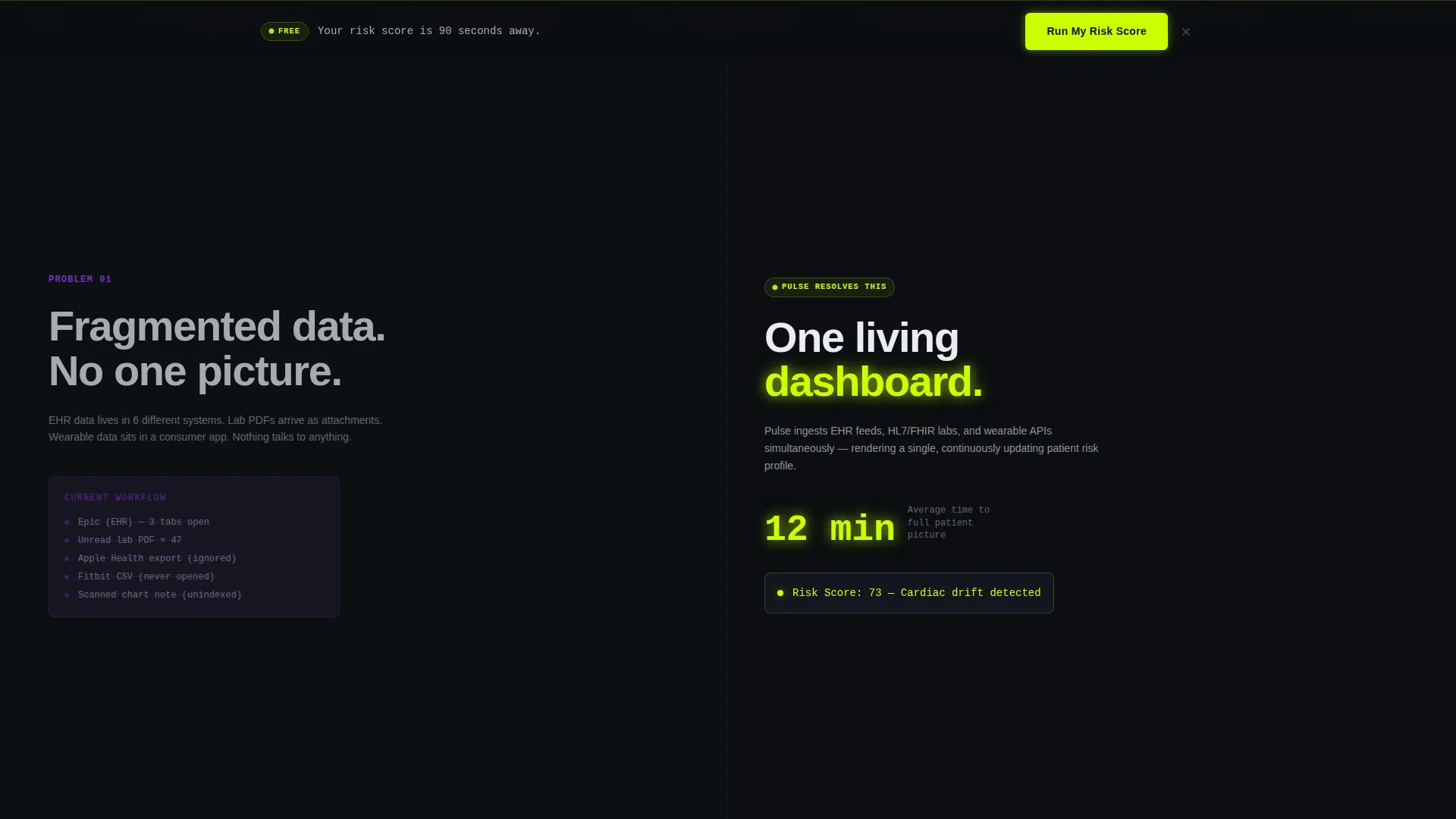 Healthtech Startup Landing Page Template